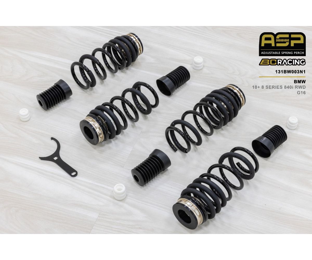 Комплект занижения BC Racing серия ASP BMW 8 Серия 840i G16 RWD (2018-) с занижением 35/40 мм, 131BW003N1 Комплект занижения BC Racing серия ASP BMW 8 Серия 840i G16 RWD (2018-) с занижением 35/40 мм, 131BW003N1