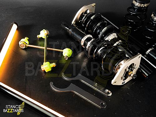 Винтовая подвеска (койловеры) BC Racing серия BR тип RA Renault CLIO III 197 , 2005-2009 с регулировками высоты (фултап), жесткости, развала, O-15BRRA