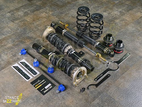 Комплект винтовой подвески (койловеров) BC Racing серия BR тип RA с регулировками Volkswagen GOLF 7 поколение Стойки 49.5, 2013-, H-23BRRA