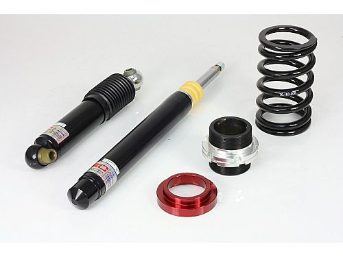 Комплект винтовой подвески (койловеров) BC Racing серия V1 тип VN с регулировками высоты (фултап), жесткости, развала Peugeot 106, 1991-2004, K-01V1VN