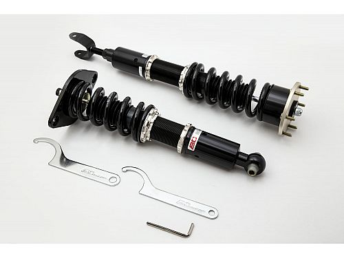 Комплект винтовой подвески (койловеров) BC Racing серия BR тип RS с регулировками высоты (фултап), жесткости, развала Audi A6 Allroad Quattro (4B, C5), 1999-2005, S-19BRRS
