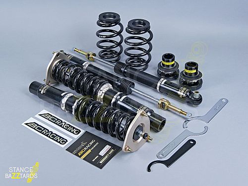 Винтовая подвеска (койловеры) BC Racing серия BR тип RS Audi A5 2 поколение (F5) (диам аморт 48.5 мм, вкл EDC) (2016-) с регулировками высоты (фултап), жесткости и развала (см. хар-ки), S-36BRRS