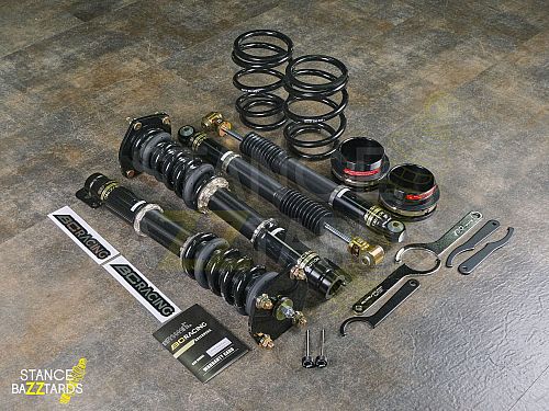 Комплект винтовой подвески (койловеров) BC Racing серия BR тип RS с регулировками высоты (фултап), жесткости, развала Jeep CHEROKEE SRT8 AWD WK, 2005-2010, ZM-01BRRS