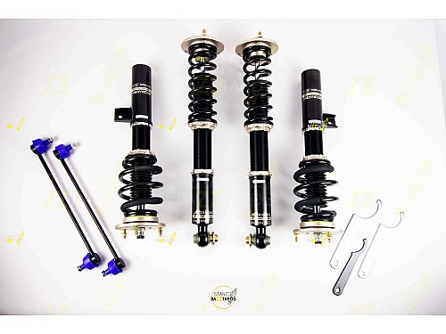 Винтовая подвеска (койловеры) BC Racing серия BR RS BMW 5 Серия E60 (AWD 50 мм диам аморт) (2003-2010) с регулировками высоты (фултап), жесткости и развала (см. хар-ки), I-86BRRS