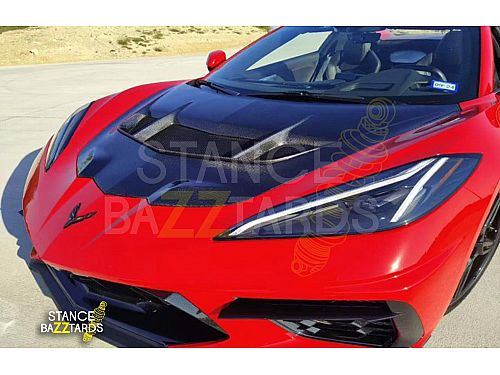 Капот карбоновый для Chevrole Corvette C8 (2020-), стиль zr1 , ICOOH, DL-CT0723-06 Капот карбоновый для Chevrole Corvette C8 (2020-), стиль zr1 , ICOOH, DL-CT0723-06