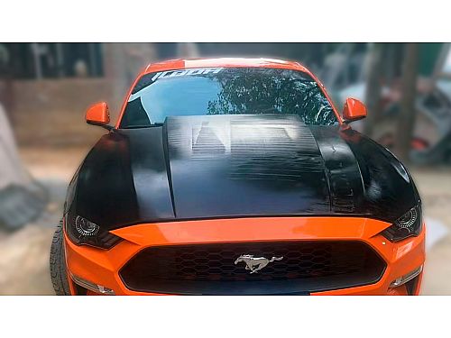 Капот карбоновый для Ford Mustang S550 (2018-2023), стиль Cowl 4", ICOOH, DL-FD0715-08