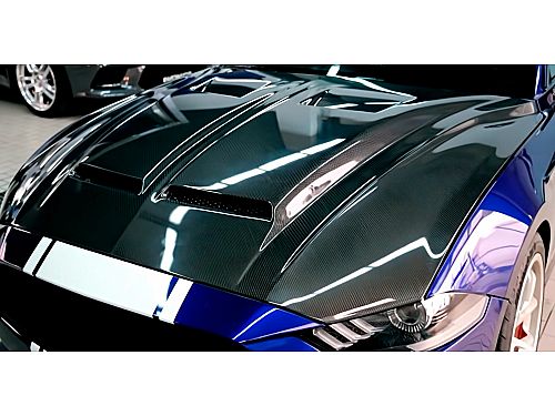 Капот карбоновый для Ford Mustang S550 (2018-2023), стиль Super Snake, ICOOH, DL-FD0927-04 Капот карбоновый для Ford Mustang S550 (2018-2023), стиль Super Snake, ICOOH, DL-FD0927-04