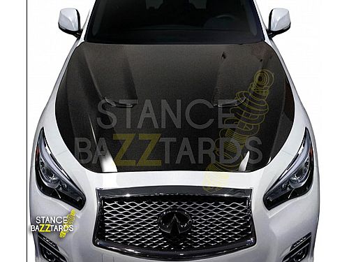 Капот карбоновый для Infiniti Q50 V37 (2013-), стиль 2, ICOOH, DL-II1021-13