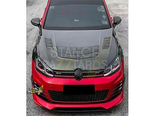 Капот карбоновый для Volkswagen Golf R 7, 7.5 (2013-), стиль W11, ICOOH, DL-VW1216-01 Капот карбоновый для Volkswagen Golf R 7, 7.5 (2013-), стиль W11, ICOOH, DL-VW1216-01 — фото 2