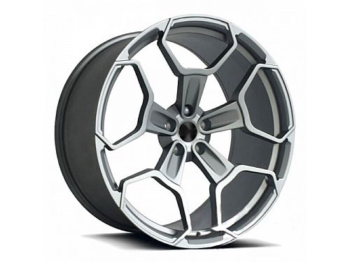Диски колесные кованые кастомные с конкейвом серые автомобильные, SB001-0128