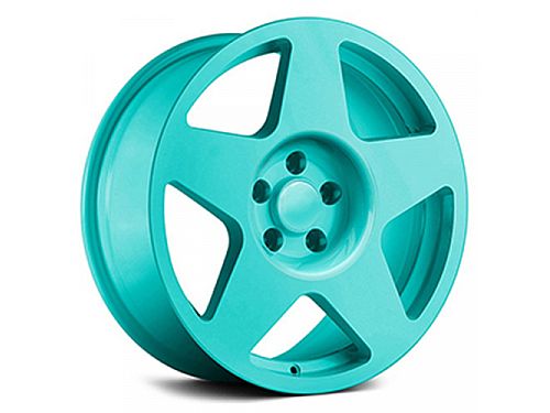 Диски колесные кованые Rotiform style 5 спицевые бирюзовые автомобильные, SB001-0809