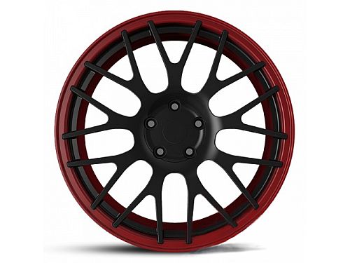 Диски колесные кованые BBS style темно-красные автомобильные, SB001-0792