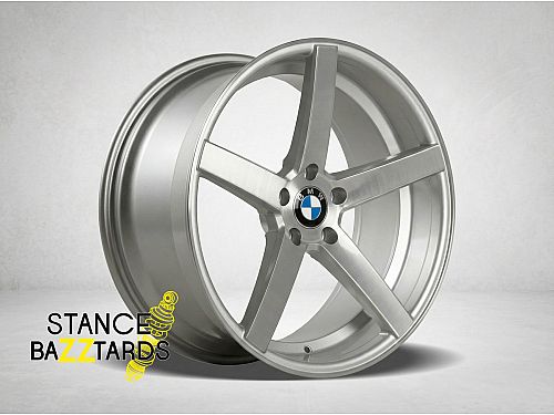 Диски колесные кованые BMW 5 series черно-синие автомобильные, SB001-0112