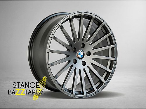 Диски колесные кованые BMW Hamman моноблоки матово серые автомобильные, SB001-0343