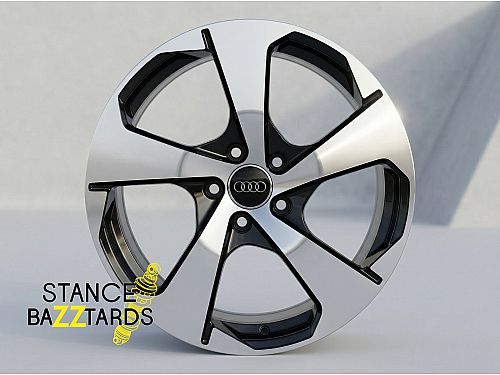 Диски колесные кованые Audi style 5 спицевые серые автомобильные, SB001-0370
