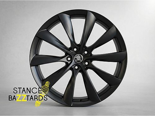 Диски колесные кованые Skoda RS style матово черные автомобильные, SB001-0432