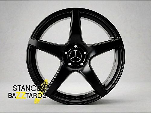 Диски колесные кованые Mercedes ML350 style 5 спицевые черные автомобильные, SB001-044