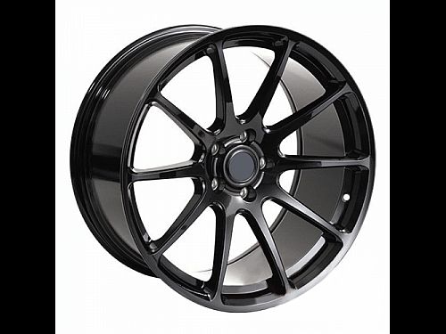 Диски колесные кованые Rays style с глубоким конкейвом черные автомобильные, SB001-052