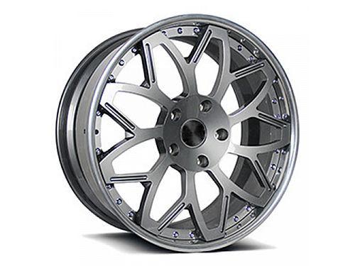 Диски колесные кованые двусоставные 3SDM style серые автомобильные, SB001-0423