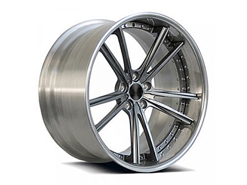 Диски колесные кованые двусоставные с конкейвом brushed серые автомобильные, SB001-016