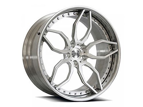 Диски колесные кованые 5 спицевыеsilver двусоставные автомобильные, SB001-0473