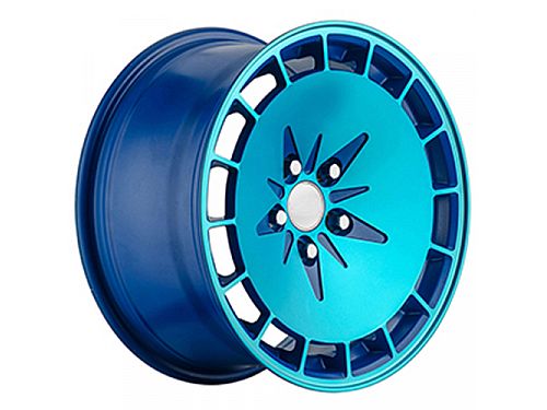 Диски колесные кованые с конкейвом синие автомобильные, SB001-0733