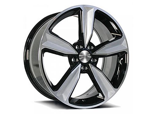 Диски колесные кованые 5 спицевые черные brushed автомобильные, SB001-0413
