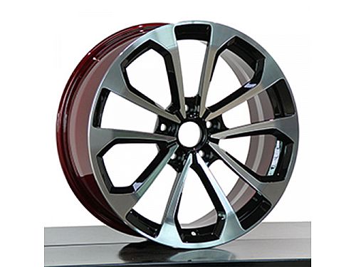 Диски колесные кованые черно-красные автомобильные, SB001-0790