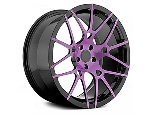 Диски колесные кованые черно-фиолетовые автомобильные, SB001-0740