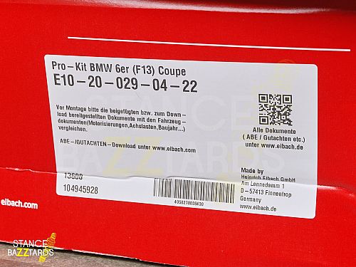 Пружины Eibach Pro-Kit BMW 6 купе (F13) (3.0 л. - 4.4 л., вкл xDrive) (313 л.с. - 449 л.с.) (2011-2017), занижение 25/20 мм, E10-20-029-04-22 Пружины Eibach Pro-Kit BMW 6 купе (F13) (3.0 л. - 4.4 л., вкл xDrive) (313 л.с. - 449 л.с.) (2011-2017), занижение 25/20 мм, E10-20-029-04-22