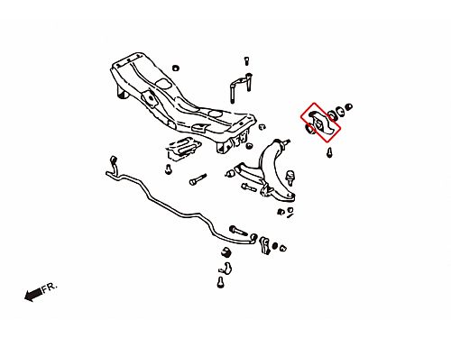 Сайлентблок переднего рычага HardRace для SUBARU IMPREZA 1st GC/GF/GM WRX 1992-2000, HR6313 Сайлентблок переднего рычага HardRace для SUBARU IMPREZA 1st GC/GF/GM WRX 1992-2000, HR6313