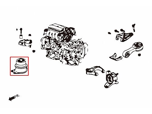 Опоры двигателя усиленные HardRace для HONDA JAZZ 2nd 2007-2014, HR7286 Опоры двигателя усиленные HardRace для HONDA JAZZ 2nd 2007-2014, HR7286