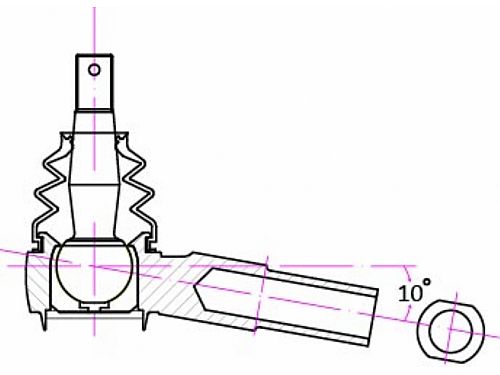 Наконечник поперечной рулевой тяги HardRace для NISSAN SILVIA S15 1999-2002, HR6787 Наконечник поперечной рулевой тяги HardRace для NISSAN SILVIA S15 1999-2002, HR6787