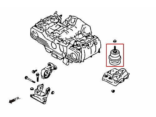 Опоры двигателя усиленные HardRace для SUBARU LEGACY 5 поколение 2009-2014, HR7751 Опоры двигателя усиленные HardRace для SUBARU LEGACY 5 поколение 2009-2014, HR7751