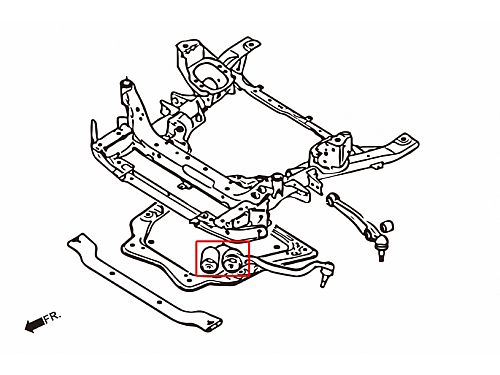 Сайлентблок передних нижних рычагов HardRace для BMW X6 E71/E72 2007-2014, HR7583