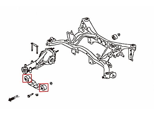 Сайлентблоки заднего подрамника HardRace для SUBARU IMPREZA 3rd GE-GR WRX 2007-2013, HR7626 Сайлентблоки заднего подрамника HardRace для SUBARU IMPREZA 3rd GE-GR WRX 2007-2013, HR7626