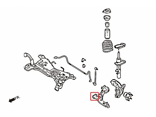 Сайлентблок переднего нижнего рычага HardRace для MAZDA 3 2nd BL 2009-2013, HR7502-B Сайлентблок переднего нижнего рычага HardRace для MAZDA 3 2nd BL 2009-2013, HR7502-B