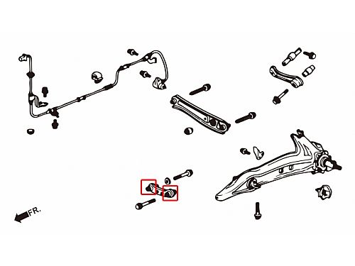 Сайлентблок переднего рычага HardRace для HONDA CIVIC 6th EK3/4/5/9 1996-2000, HR6105