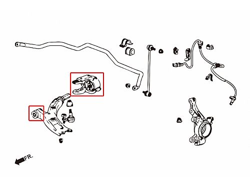 Сайлентблок переднего нижнего рычага HardRace для HONDA CR-V 3rd RE1-RE5/RE7 2007-2011, HR7515 Сайлентблок переднего нижнего рычага HardRace для HONDA CR-V 3rd RE1-RE5/RE7 2007-2011, HR7515