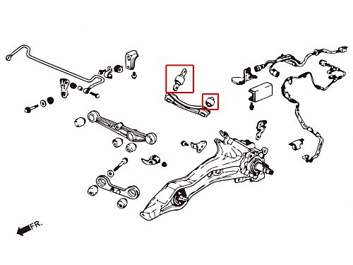 Сайлентблок заднего развала HardRace для HONDA CR-V 1st RD1-RD3 1997-2001, HR6104 Сайлентблок заднего развала HardRace для HONDA CR-V 1st RD1-RD3 1997-2001, HR6104
