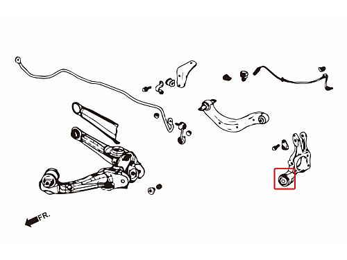 Сайлентблок заднего кулака HardRace для HONDA CIVIC 9th FG 2012-2015, HR7396 Сайлентблок заднего кулака HardRace для HONDA CIVIC 9th FG 2012-2015, HR7396