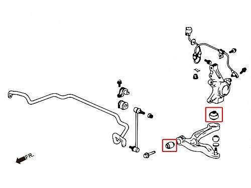 Сайлентблок переднего нижнего рычага HardRace для HONDA ODYSSEY 3rd RL3/4 2005-2010, HR7668 Сайлентблок переднего нижнего рычага HardRace для HONDA ODYSSEY 3rd RL3/4 2005-2010, HR7668