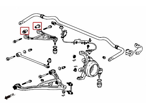Сайлентблок заднего верхнего рычага HardRace для HONDA S2000 AP1 1999-2003, HR7421 Сайлентблок заднего верхнего рычага HardRace для HONDA S2000 AP1 1999-2003, HR7421