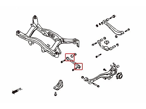 Сайлентблок заднего переднего рычага HardRace для SUBARU LEGACY 4 поколение 2003-2008, HR6842 Сайлентблок заднего переднего рычага HardRace для SUBARU LEGACY 4 поколение 2003-2008, HR6842