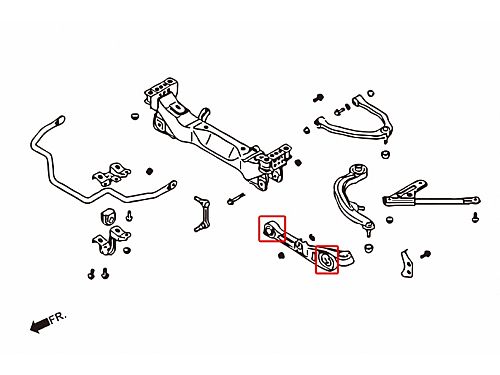 Сайлентблок переднего нижнего рычага HardRace для NISSAN Z 5th Z33 2002-2008, HR6822 Сайлентблок переднего нижнего рычага HardRace для NISSAN Z 5th Z33 2002-2008, HR6822