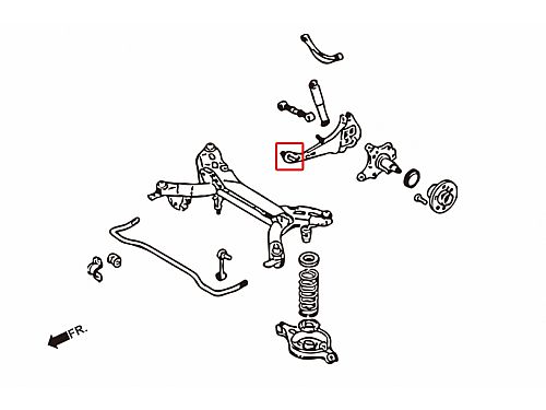 Сайлентблок заднего продольного рычага HardRace для MAZDA ATENZA 1 поколение 2002-2008, HR6306 Сайлентблок заднего продольного рычага HardRace для MAZDA ATENZA 1 поколение 2002-2008, HR6306