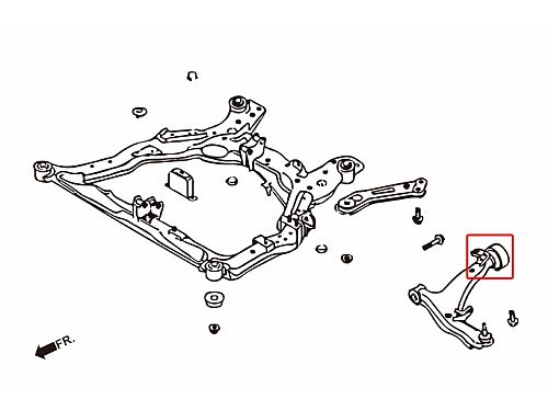 Сайлентблок заднего нижнего, переднего рычага HardRace для NISSAN MURANO Z50 2003-2007, HR7946 Сайлентблок заднего нижнего, переднего рычага HardRace для NISSAN MURANO Z50 2003-2007, HR7946 — фото 2