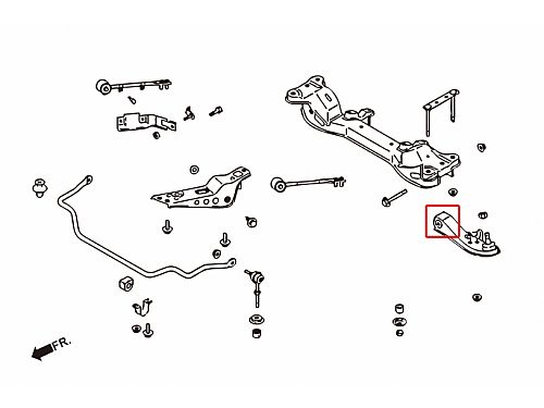 Сайлентблок переднего нижнего рычага HardRace для NISSAN Z 4th Z32 1989-2000, HR6735 Сайлентблок переднего нижнего рычага HardRace для NISSAN Z 4th Z32 1989-2000, HR6735