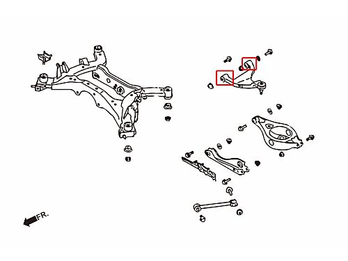 Сайлентблок заднего верхнего рычага HardRace для NISSAN Z 6th Z34 2008-2021, HR7974