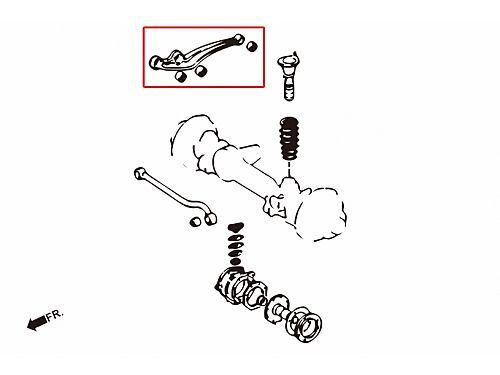 Сайлентблок переднего нижнего рычага HardRace для TOYOTA LAND CRUISER J105 1998-2007, HR7991